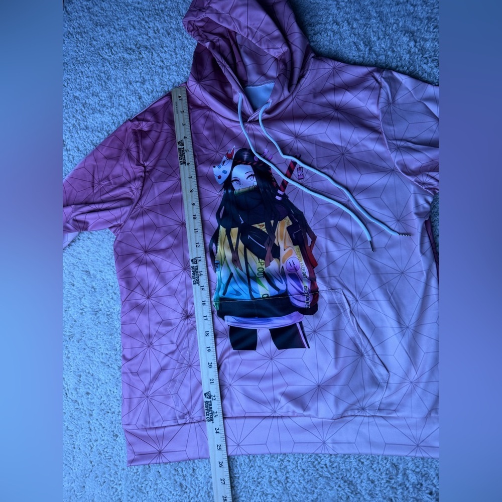Women’s Small Demon Slayer 3D Printed Hoodie NEW - Picture 6 of 6